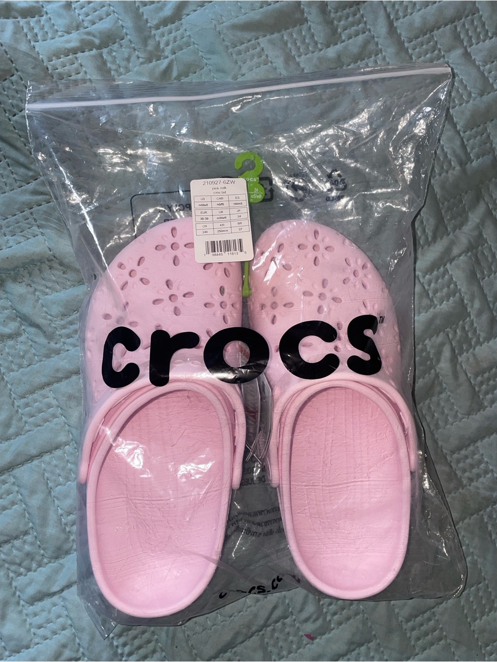 CROCS Woman’s Floral Cut-Out Clog in Light Pink - Picture 5 of 7